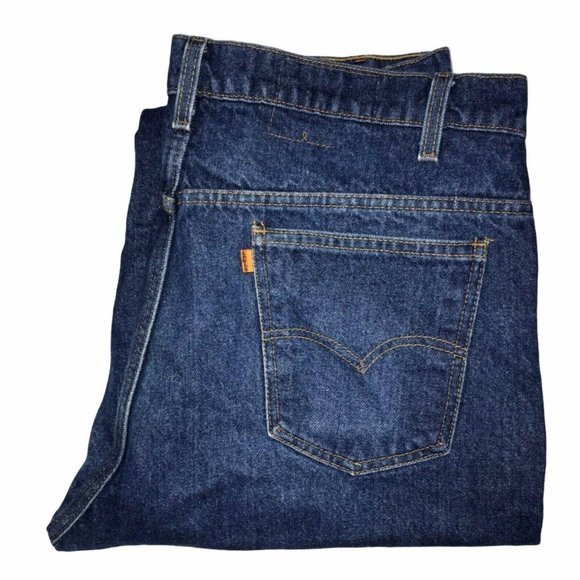 Levi's Vintage 90s Orange Tab Straight Jeans 40 33 - Picture 1 of 8